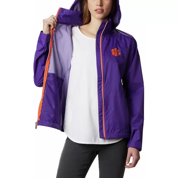 Columbia Womens CLG Switchback JacketClemson Tigers Cle  Vivid Purple