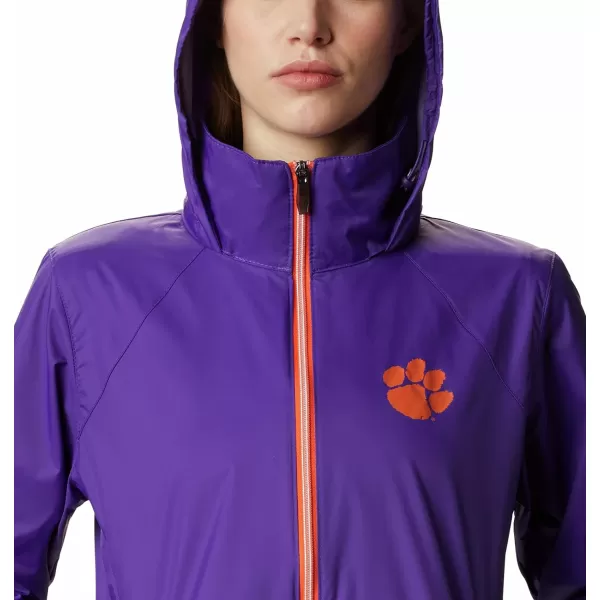 Columbia Womens CLG Switchback JacketClemson Tigers Cle  Vivid Purple