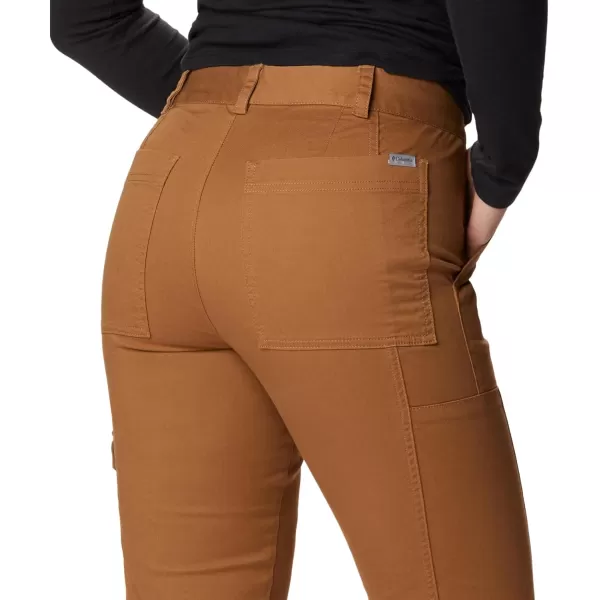 Columbia Womens Calico Basin Cotton PantCamel Brown