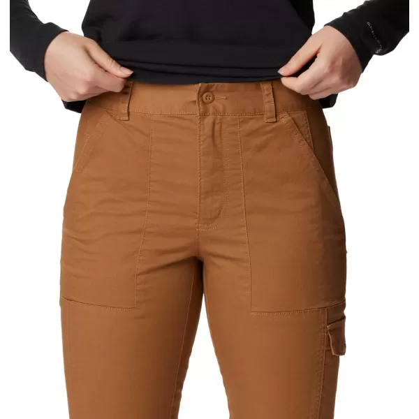 Columbia Womens Calico Basin Cotton PantCamel Brown