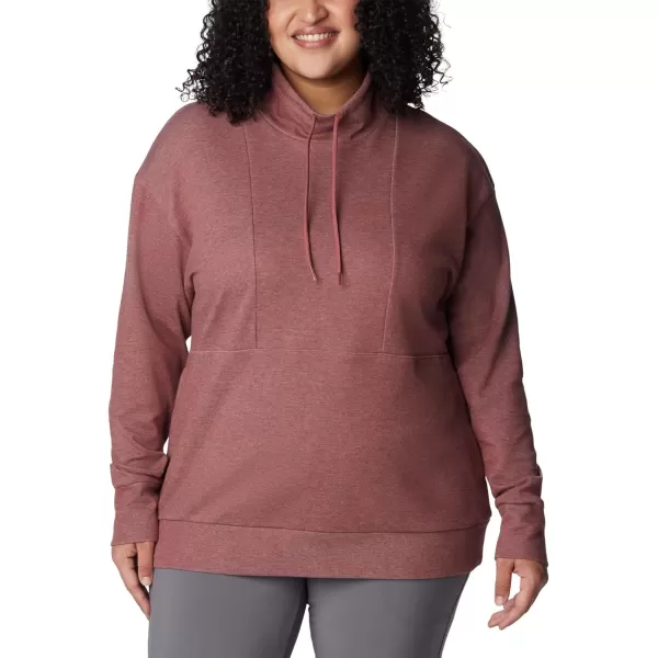 Columbia Womens Calico Basin Fleece PulloverBeetroot Heather