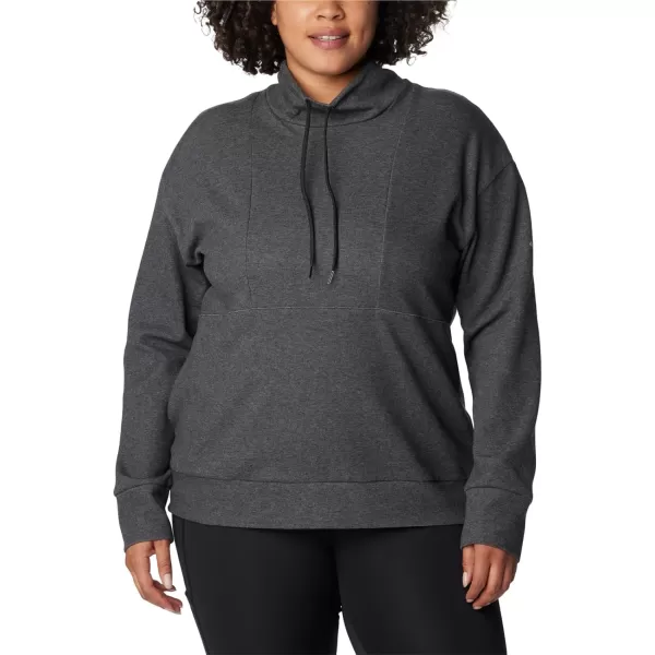 Columbia Womens Calico Basin Fleece PulloverBlack Heather