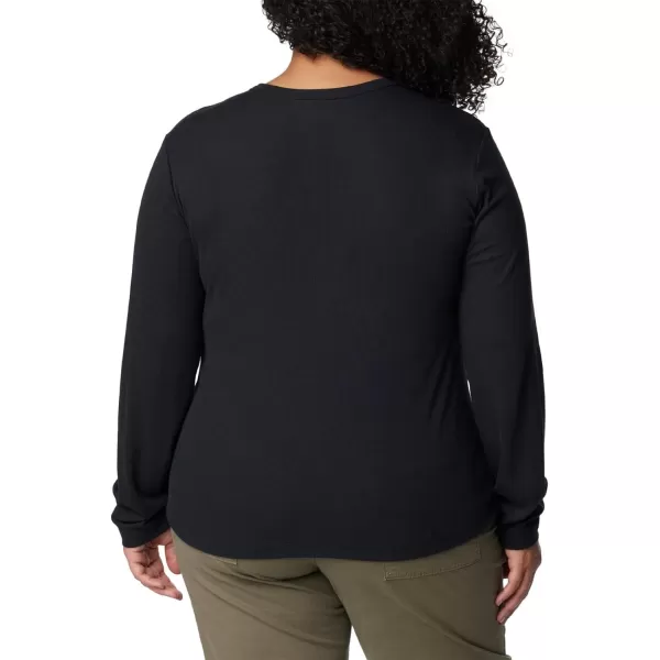 Columbia Womens Calico Basin Ribbed Long Sleeve ShirtBlack