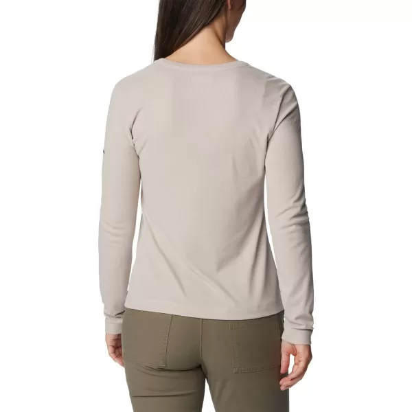 Columbia Womens Calico Basin Ribbed Long Sleeve ShirtDark Stone