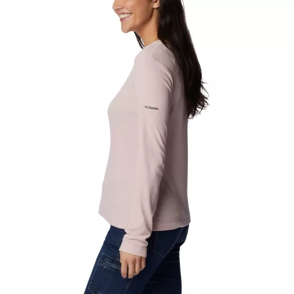 Columbia Womens Calico Basin Ribbed Long Sleeve ShirtDusty Pink