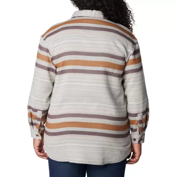 Columbia Womens Calico Basin Shirt JacketColumbia Grey Heathered Stripe