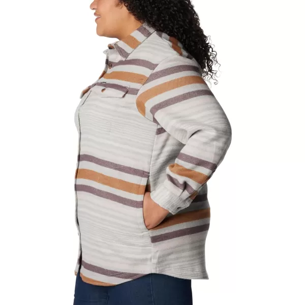 Columbia Womens Calico Basin Shirt JacketColumbia Grey Heathered Stripe