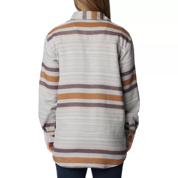 Columbia Womens Calico Basin Shirt JacketColumbia Grey Heathered Stripe