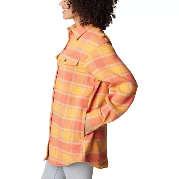 Columbia Womens Calico Basin Shirt JacketFaded Peach Buffalo Ombre