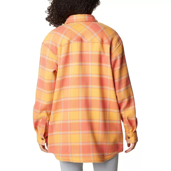 Columbia Womens Calico Basin Shirt JacketFaded Peach Buffalo Ombre