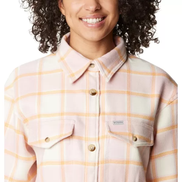 Columbia Womens Calico Basin Shirt JacketSunset Peach Buffalo Ombre