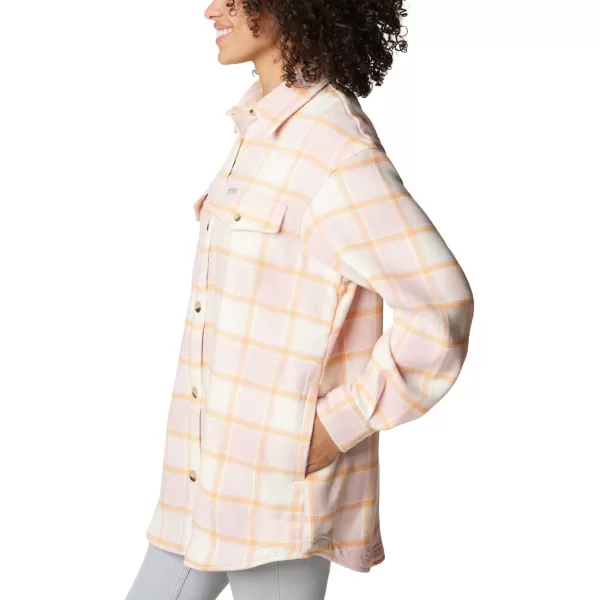 Columbia Womens Calico Basin Shirt JacketSunset Peach Buffalo Ombre