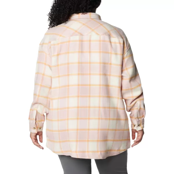 Columbia Womens Calico Basin Shirt JacketSunset Peach Buffalo Ombre