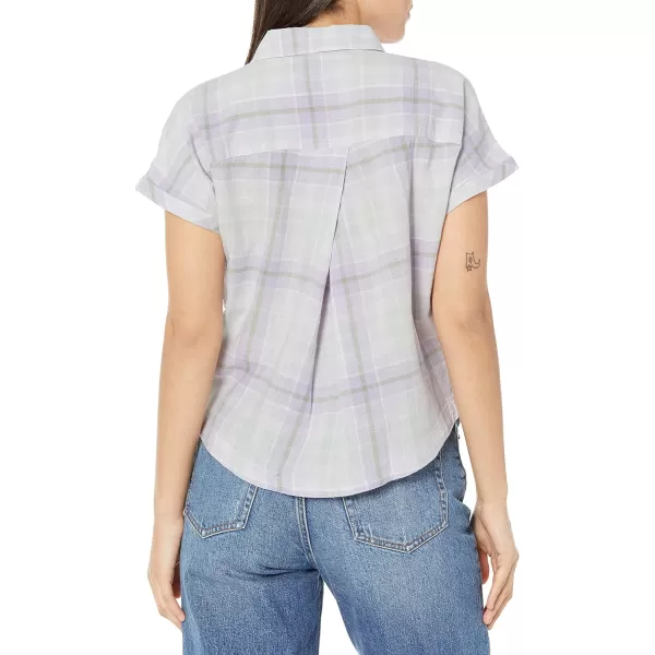 Columbia Womens Camp Henry Iv Short Sleeve ShirtPurple TintMulti Plaid