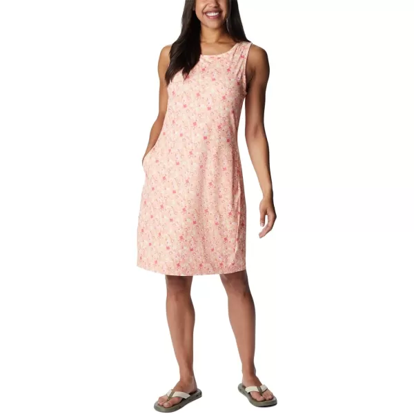 Columbia Womens Chill River Printed DressPeachMini Hibiscus