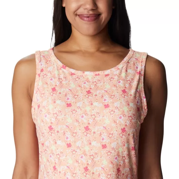 Columbia Womens Chill River Printed DressPeachMini Hibiscus