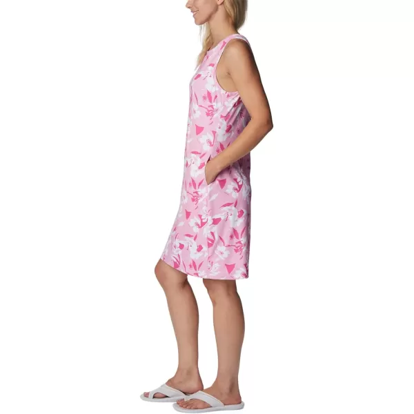 Columbia Womens Chill River Printed DressWild RosePop Flora Tonal