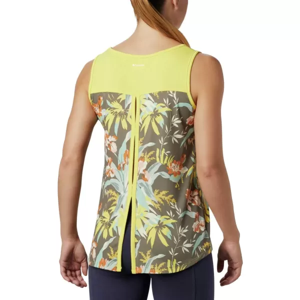 Columbia Womens Chill River TankButtercupMagnolia Print