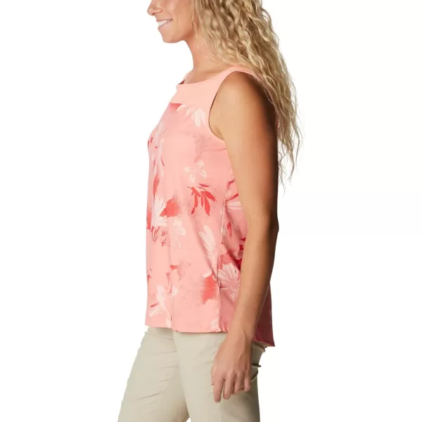 Columbia Womens Chill River TankCoral Reef Daisy Party