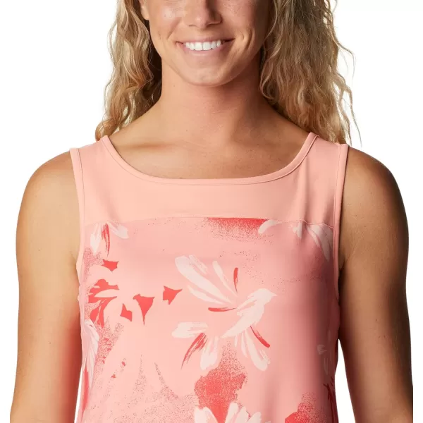 Columbia Womens Chill River TankCoral Reef Daisy Party