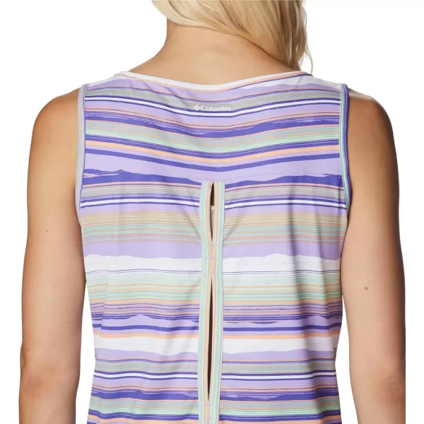 Columbia Womens Chill River TankFrosted PurpleHorizons Stripe Multi