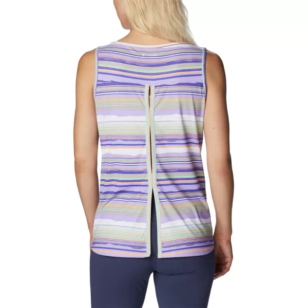 Columbia Womens Chill River TankFrosted PurpleHorizons Stripe Multi