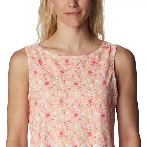 Columbia Womens Chill River TankPeachMini Hibiscus