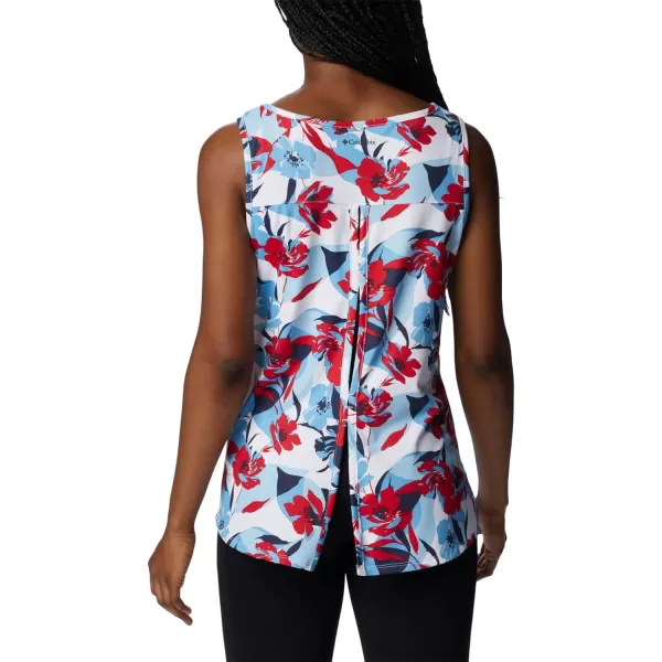 Columbia Womens Chill River TankRed LilyPop Flora