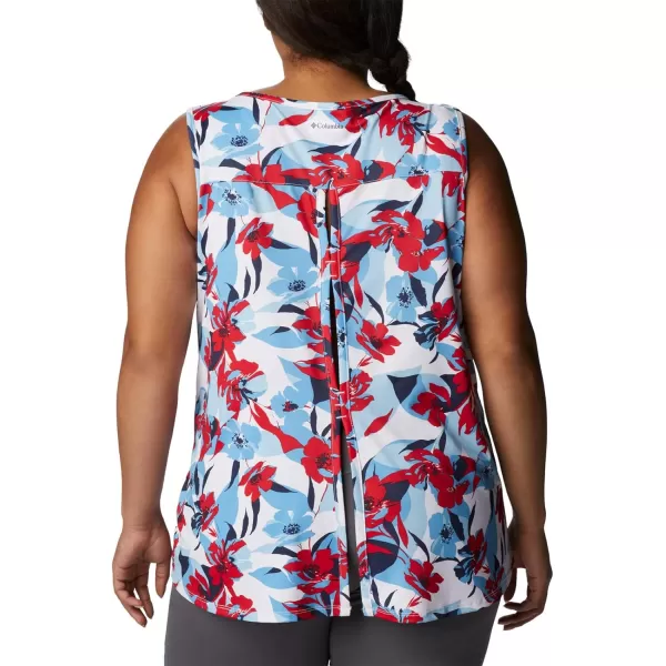 Columbia Womens Chill River TankRed LilyPop Flora