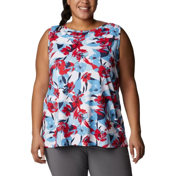 Columbia Womens Chill River TankRed LilyPop Flora