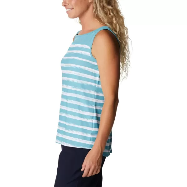 Columbia Womens Chill River TankSea Wave Brush Stripe