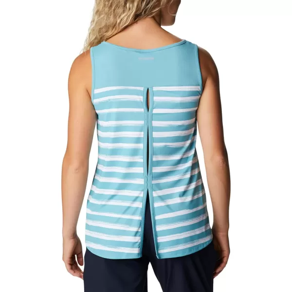 Columbia Womens Chill River TankSea Wave Brush Stripe