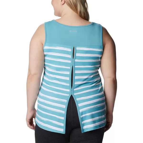 Columbia Womens Chill River TankSea Wave Brush Stripe