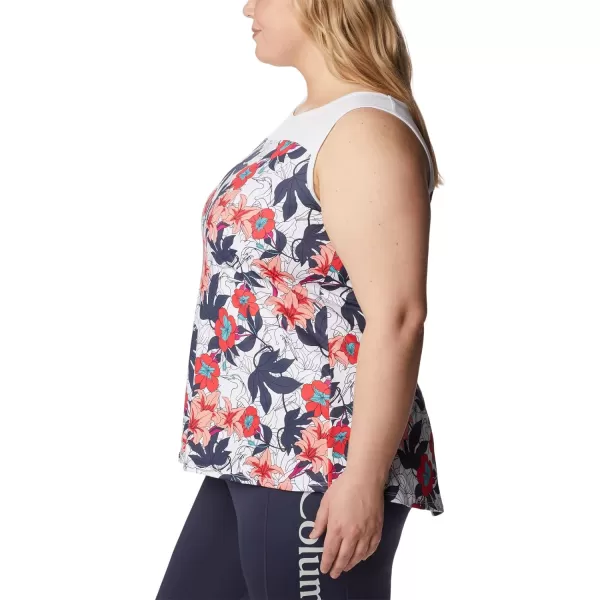 Columbia Womens Chill River TankWhite Lakeshore Floral Multi