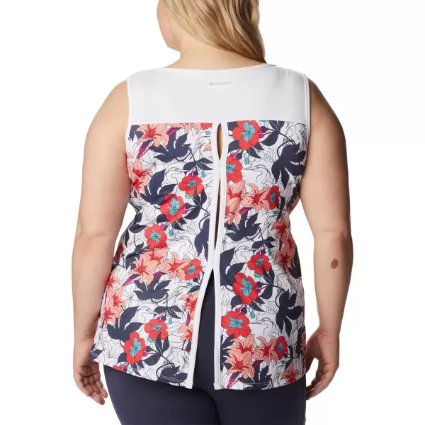 Columbia Womens Chill River TankWhite Lakeshore Floral Multi