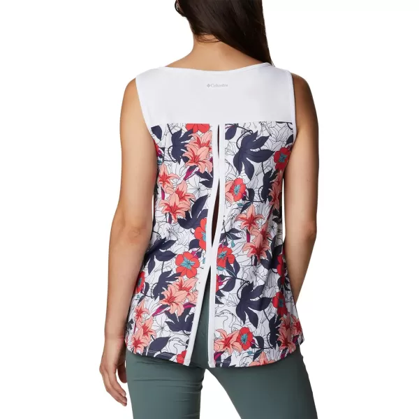 Columbia Womens Chill River TankWhite Lakeshore Floral Multi