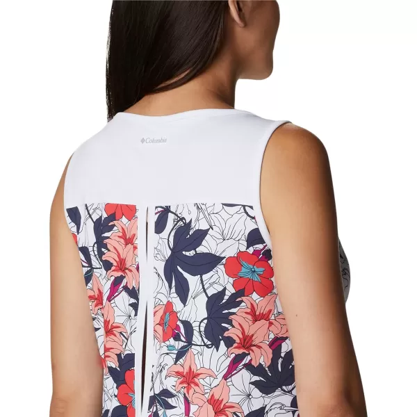 Columbia Womens Chill River TankWhite Lakeshore Floral Multi