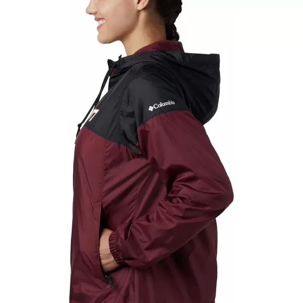 Columbia Womens Collegiate Flash Forward Lined JacketVt  Black Deep Maroon