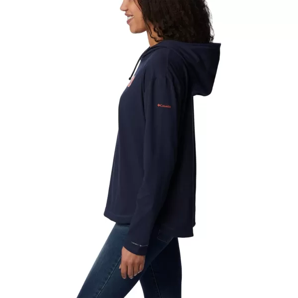 Columbia Womens Collegiate Sun Trek Hooded PulloverAub  Collegiate Navy