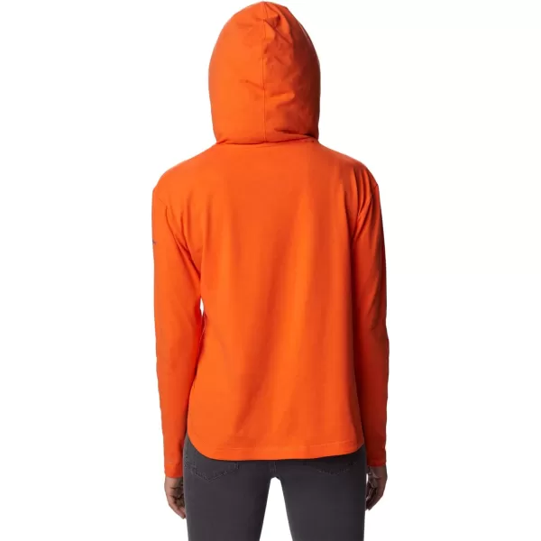 Columbia Womens Collegiate Sun Trek Hooded PulloverFla  Spark Orange