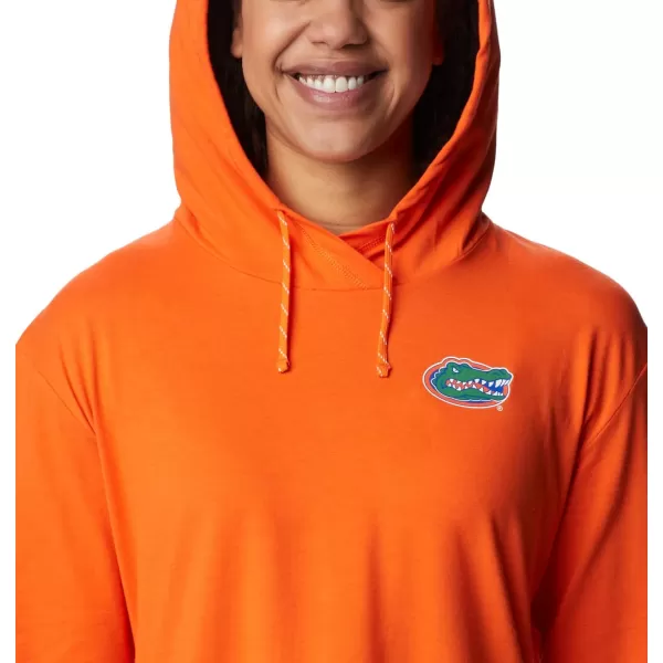 Columbia Womens Collegiate Sun Trek Hooded PulloverFla  Spark Orange