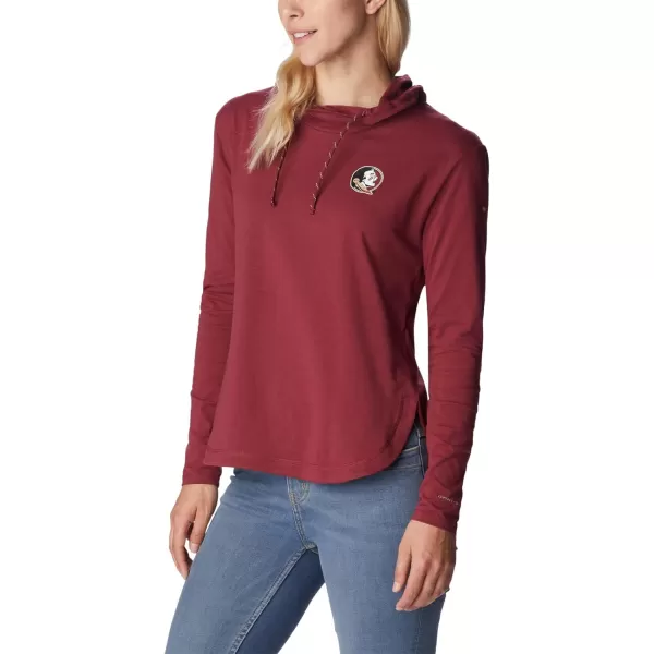 Columbia Womens Collegiate Sun Trek Hooded PulloverFsu  Cabernet