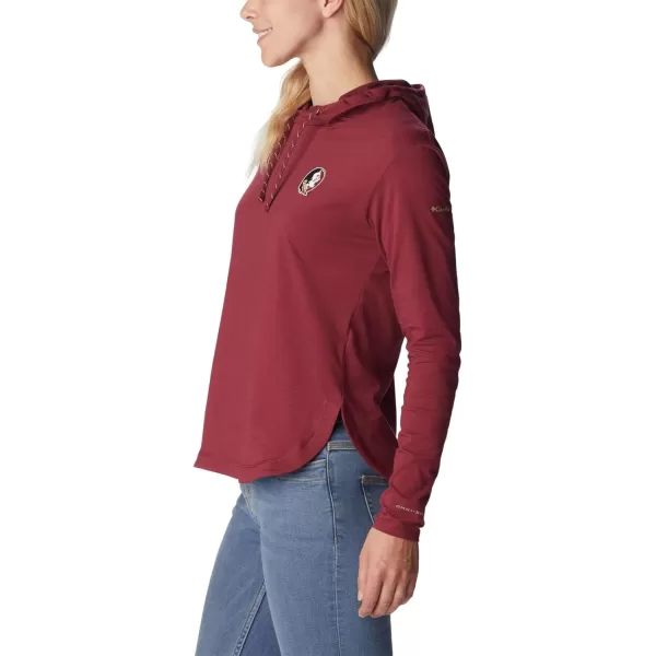 Columbia Womens Collegiate Sun Trek Hooded PulloverFsu  Cabernet