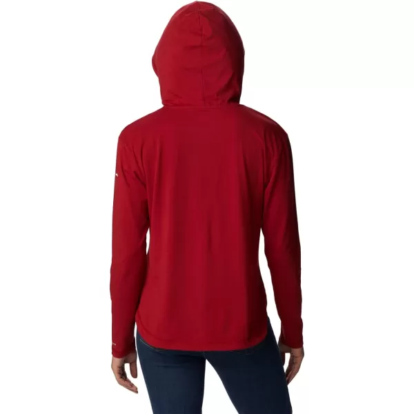 Columbia Womens Collegiate Sun Trek Hooded PulloverOk  Red Velvet