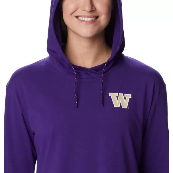 Columbia Womens Collegiate Sun Trek Hooded PulloverUw  Uw Purple