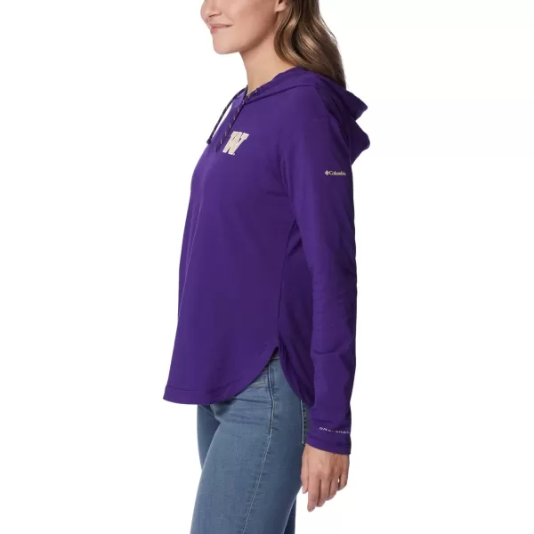 Columbia Womens Collegiate Sun Trek Hooded PulloverUw  Uw Purple