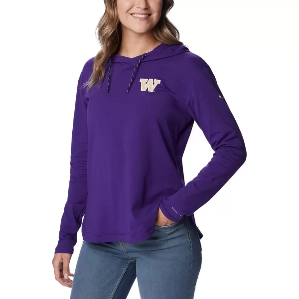 Columbia Womens Collegiate Sun Trek Hooded PulloverUw  Uw Purple