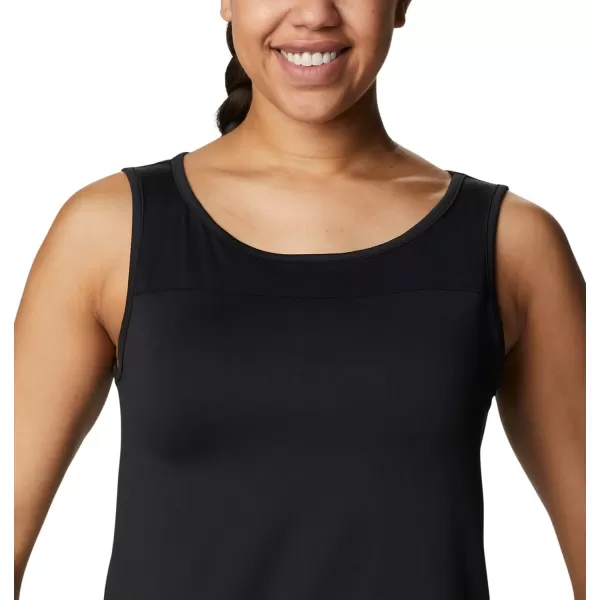 Columbia Womens Columbia Womens Chill River Tank Top Moisture Wicking Sun ProtectionBlack