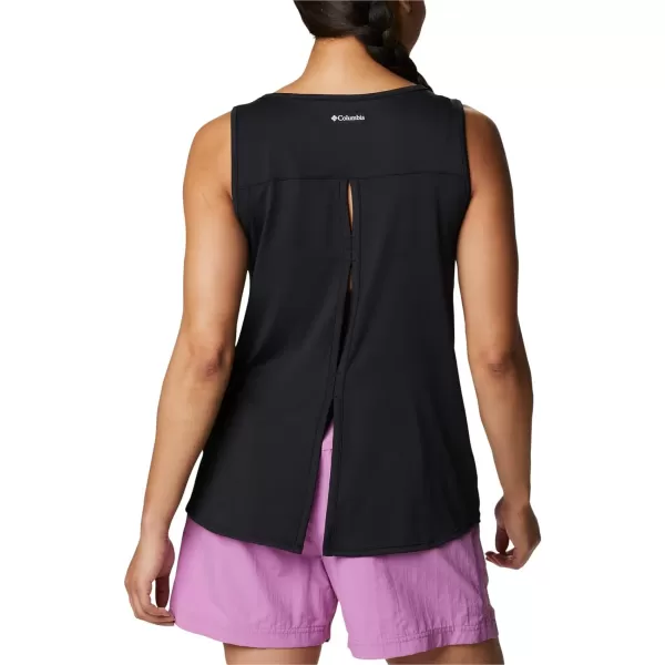 Columbia Womens Columbia Womens Chill River Tank Top Moisture Wicking Sun ProtectionBlack