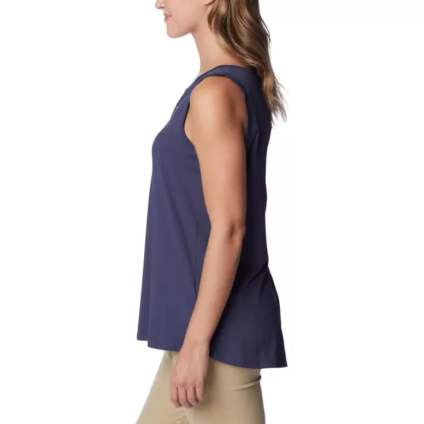 Columbia Womens Columbia Womens Chill River Tank Top Moisture Wicking Sun ProtectionNocturnal